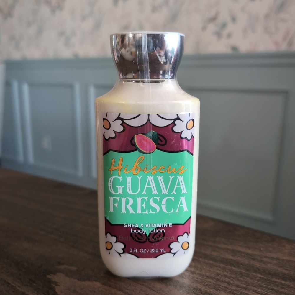 Bath & Body Works Hibiscus Guava Fresca Shea Body Lotion 8 oz Sealed New NOS